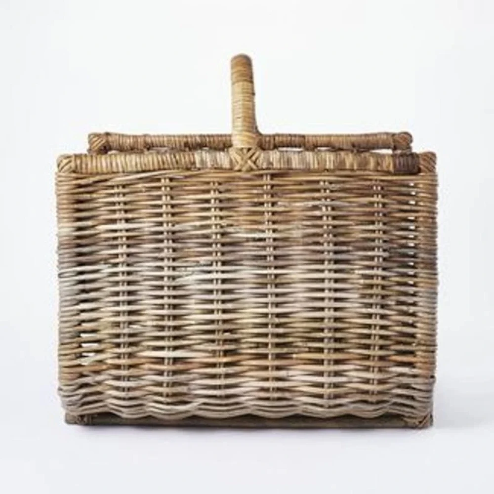 20” Kooboo Rattan Log Holder Basket –‎ Threshold Studio McGee, Target 2021